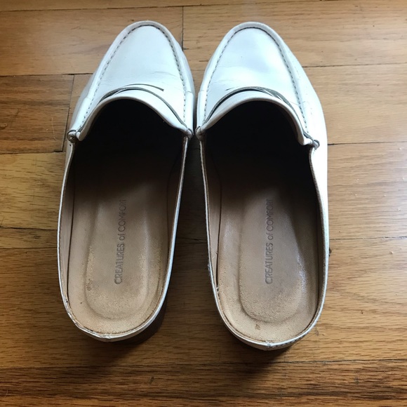 CREATURE OF COMFORT-white leather mules - Picture 4 of 5